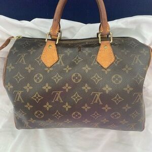 Louis Vuitton Speedy 30 Monogram Brown Satchel